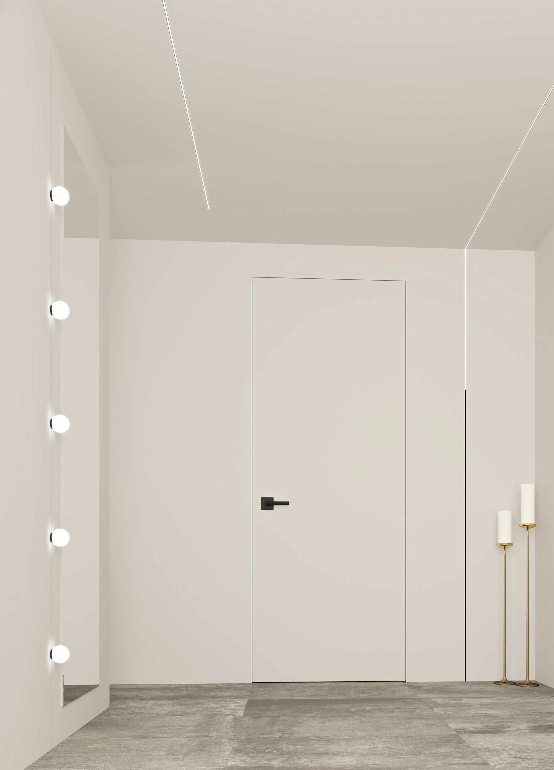 Just Black Minimalistisches Led Schienensystem Integration Wohnraum Beleuchtung