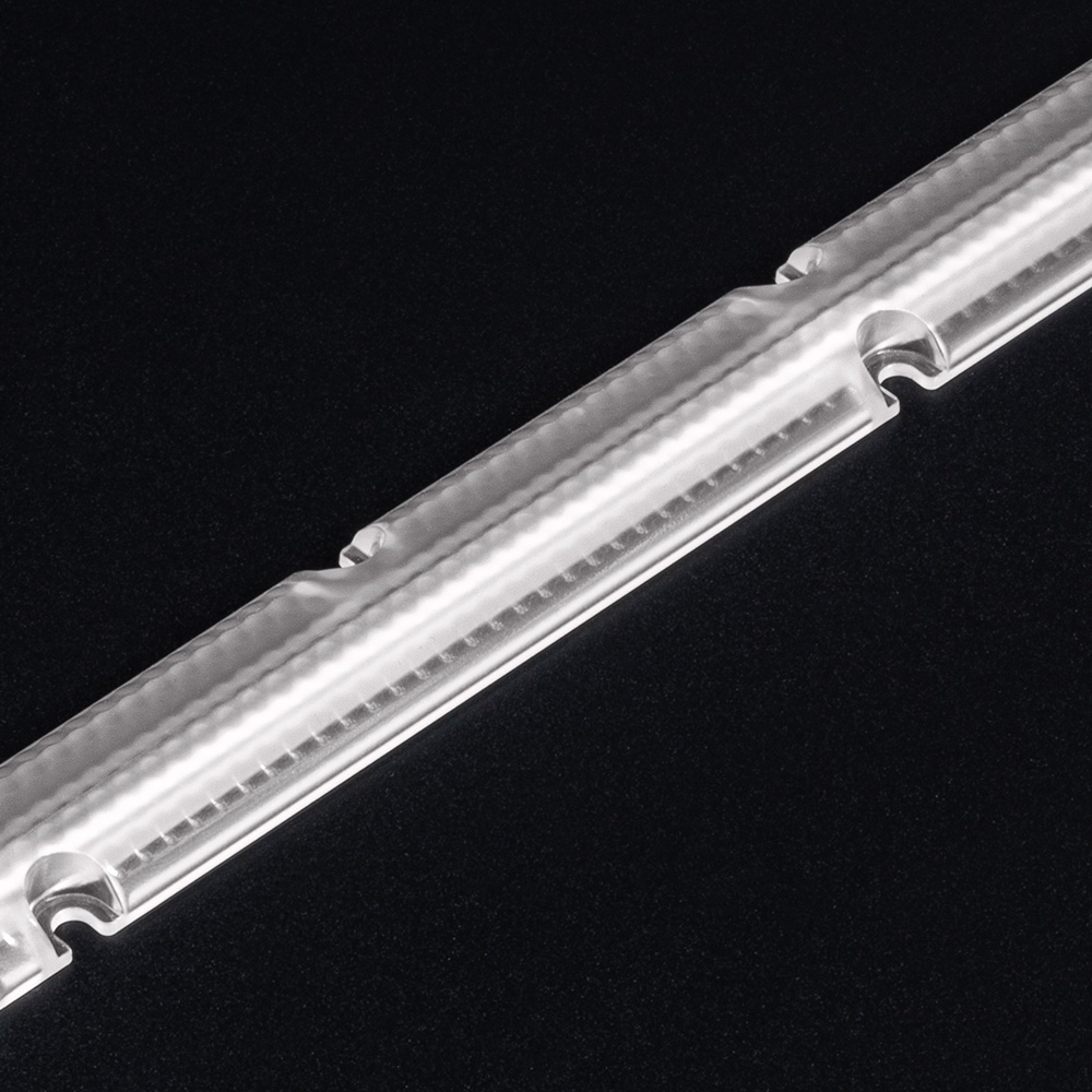 Stage 6 of Batwing lens development – improved light quality and uniform distribution for indirect lighting. (Photo of lens)