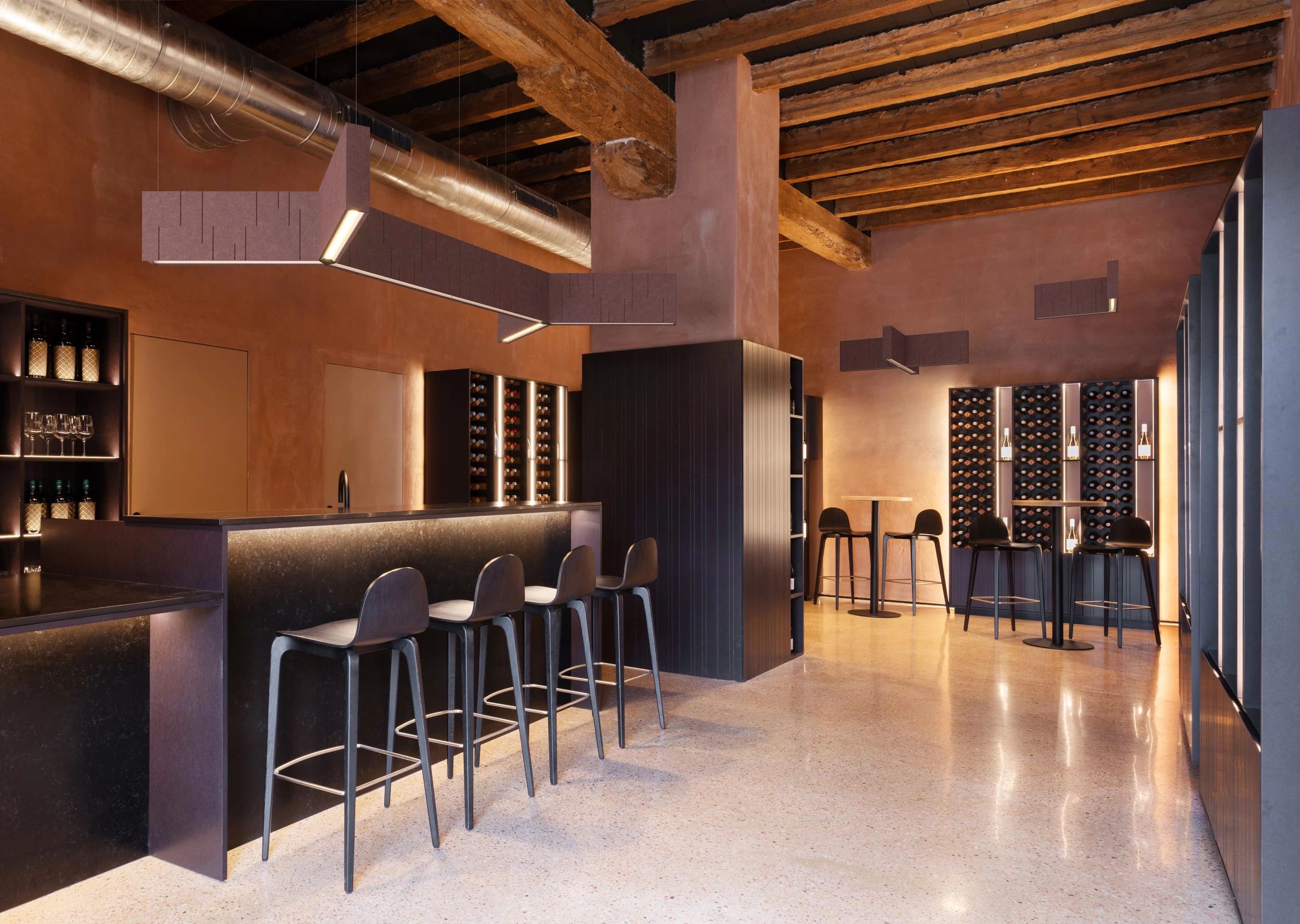 Unity Akustikleuchte Schallabsorbierend Bar Beleuchtung