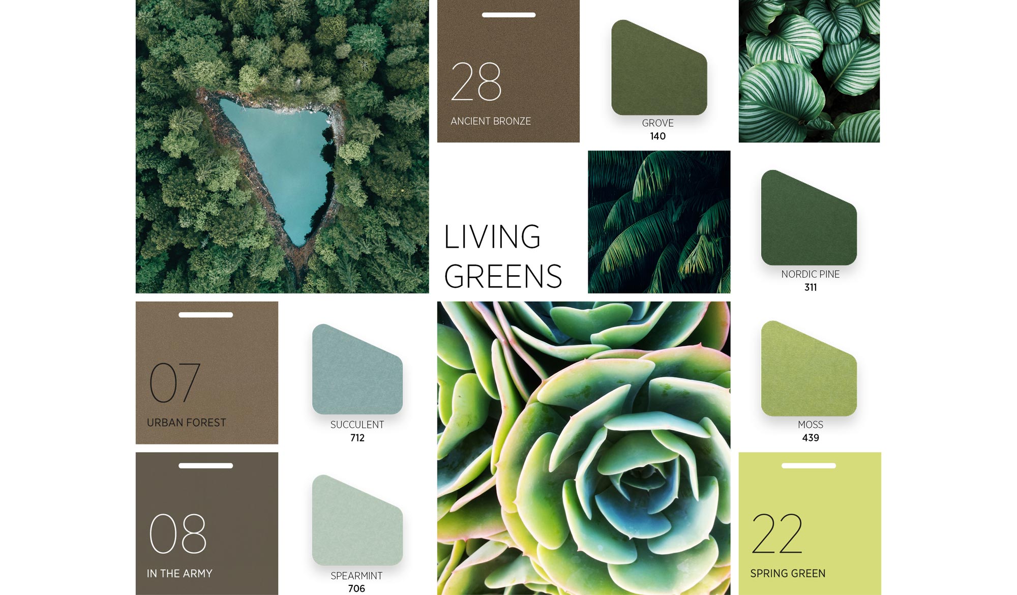 Akustik Leuchten Moodboard Farben Living Greens 2000X1170