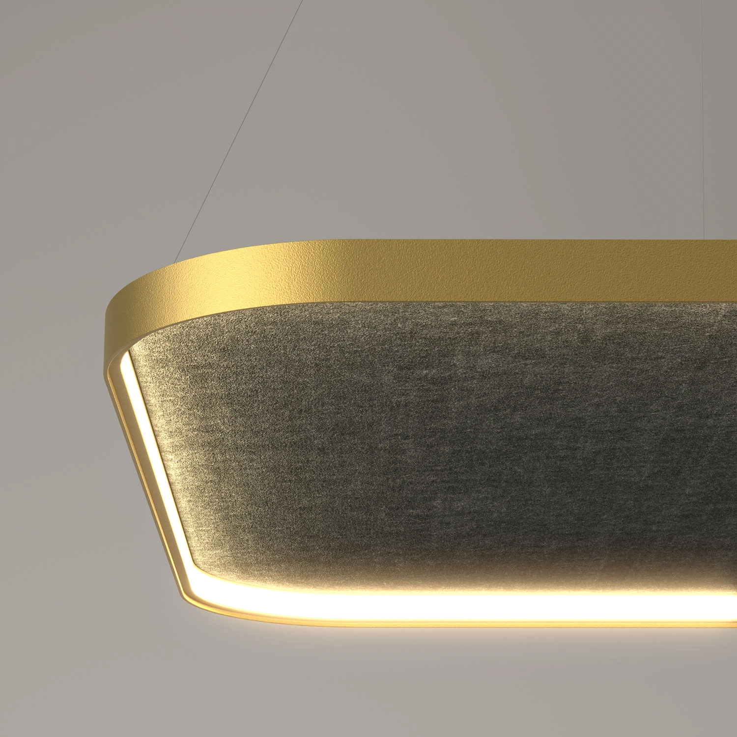 Quantum Silhouette Acoustic In Gold Mit Broze Schallabsorbierenden Material