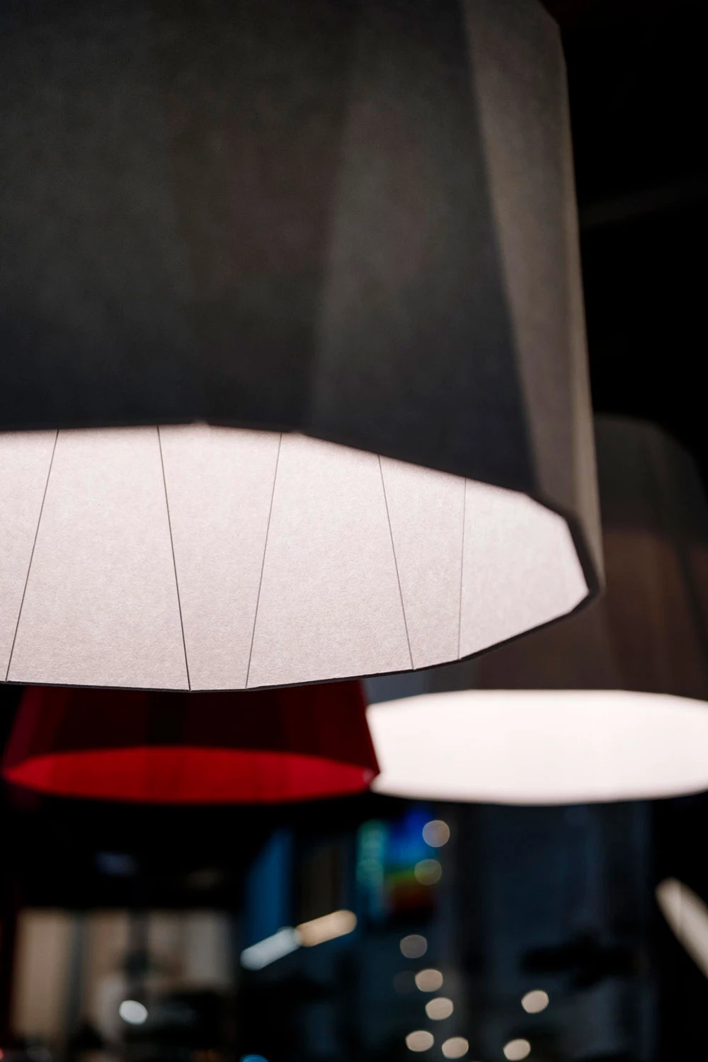 Akustik Leuchten Farbiger Lampenschim Barbeleuchtung