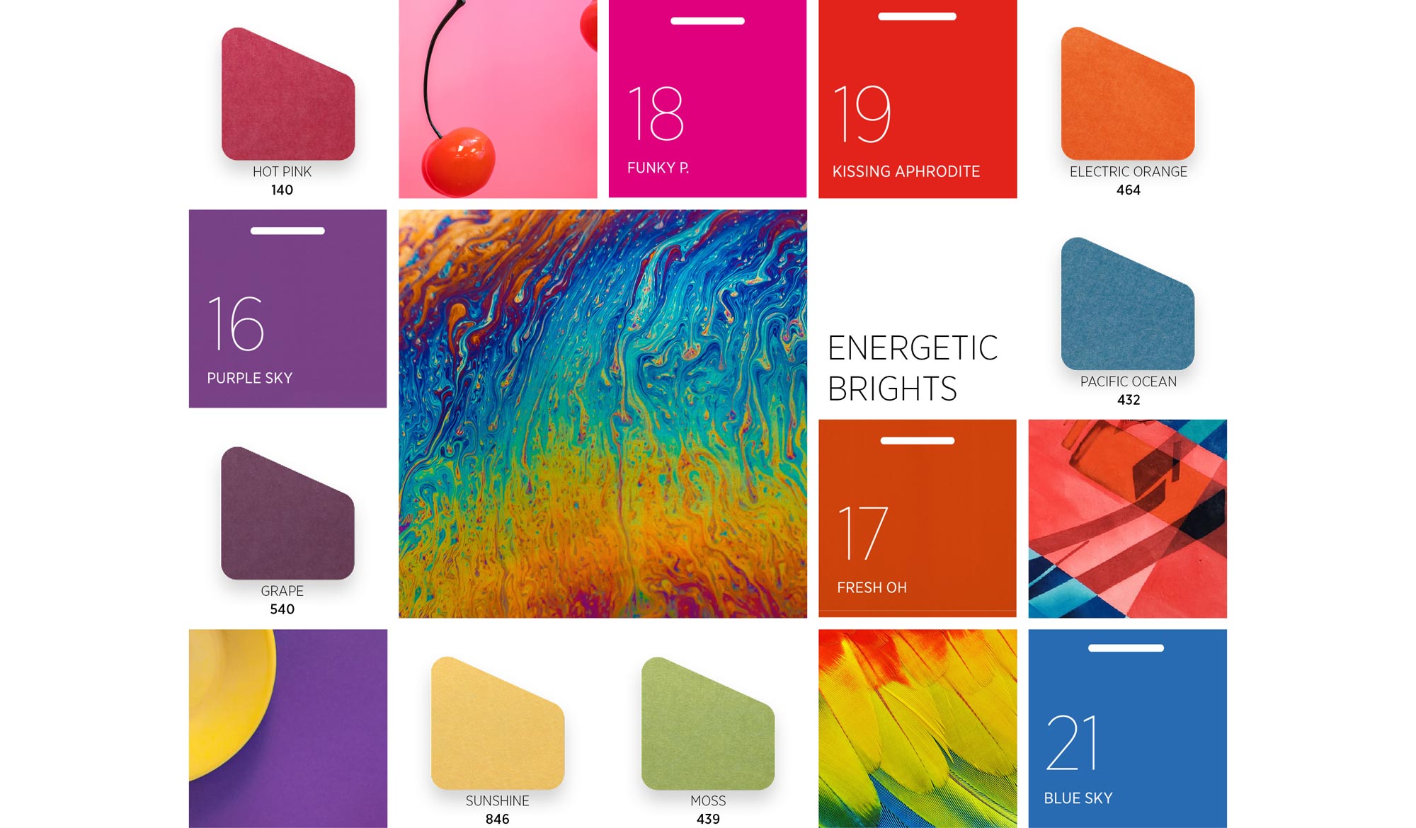 Akustik Leuchten Moodboard Farben Energetic Brights 2000X1170