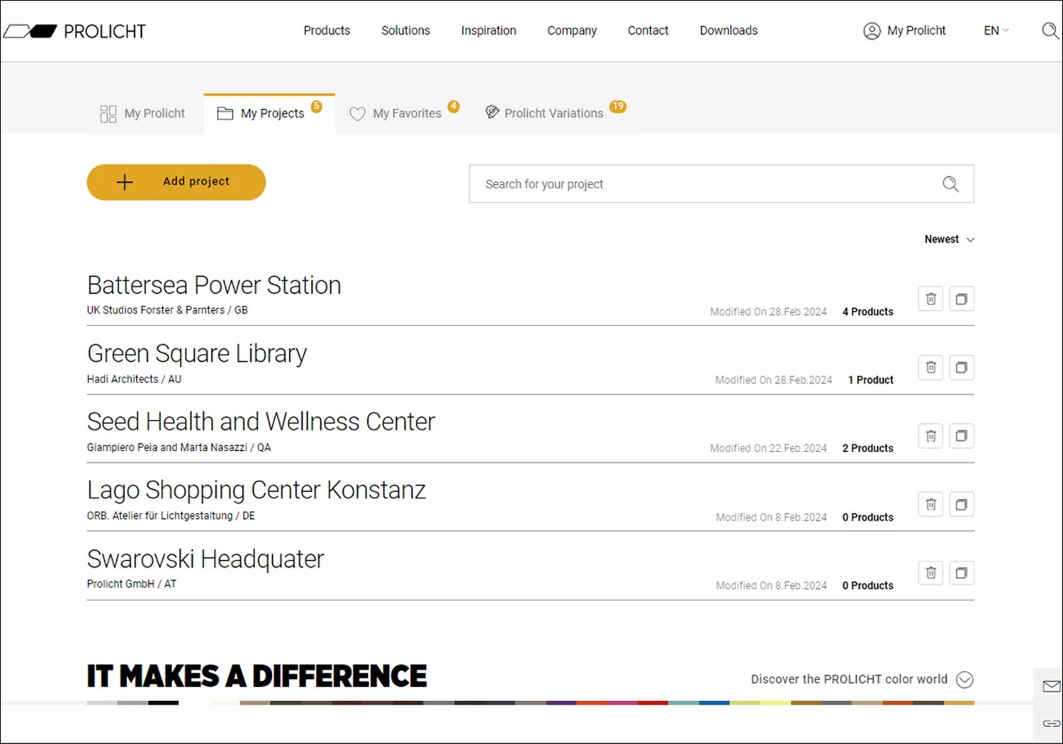Myprolicht Lichtkonzept Leuchten Strahler Profilsysteme Easy Projektmanagement Konfigurator