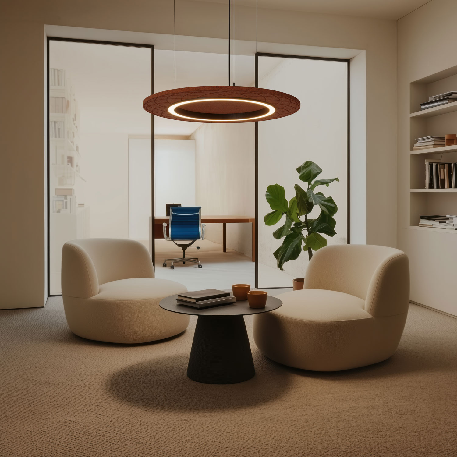 Akustik Leuchten Lounge Office Buero Besprechung