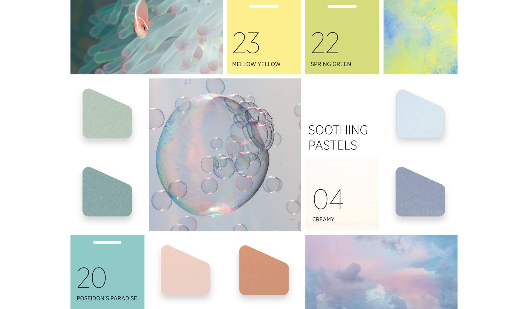 Akustik Leuchten Moodboard Farben Spring Green 2000X1170