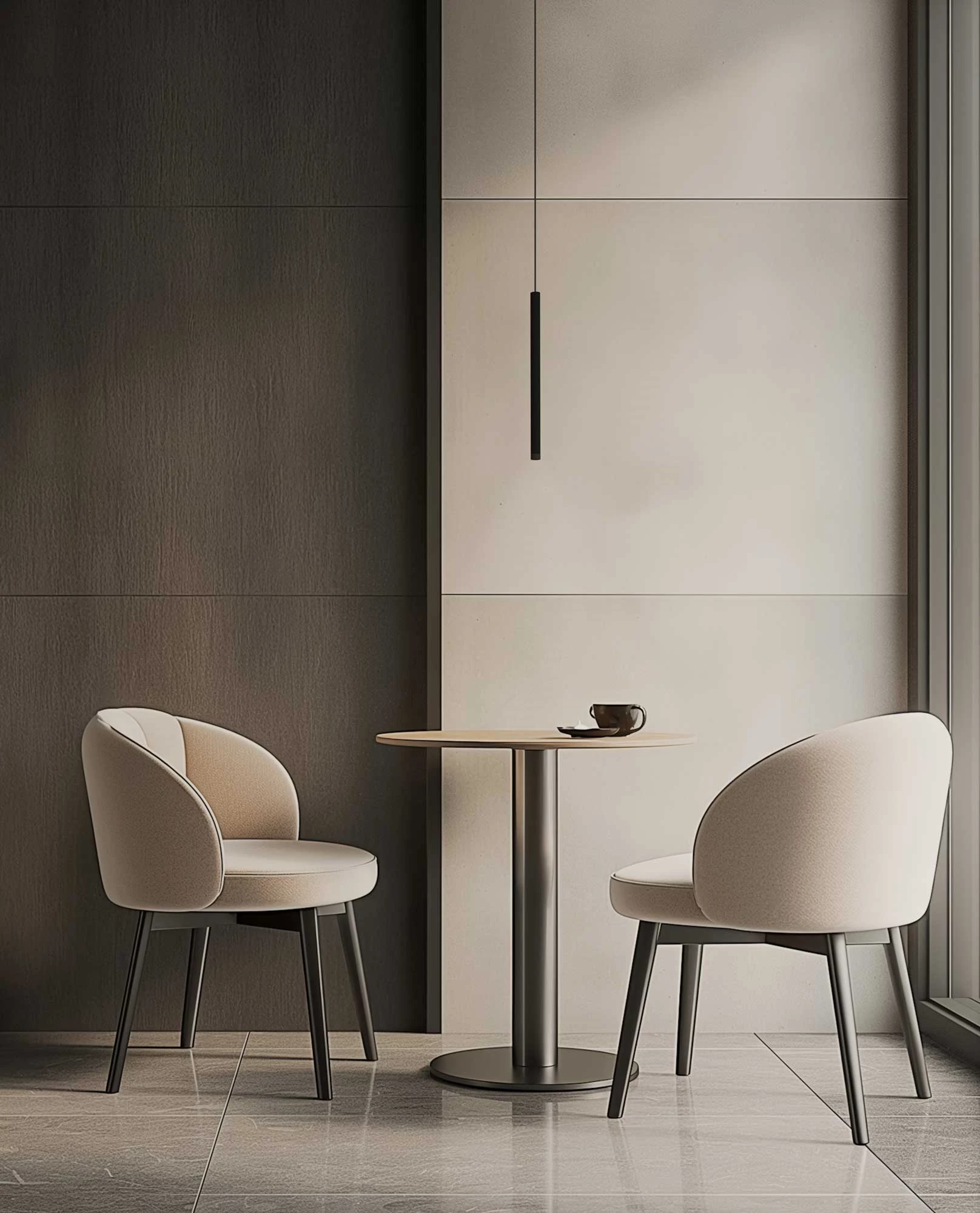 Just Black Haengeleuchte Cafe Tisch Schwarz Minimalistisch