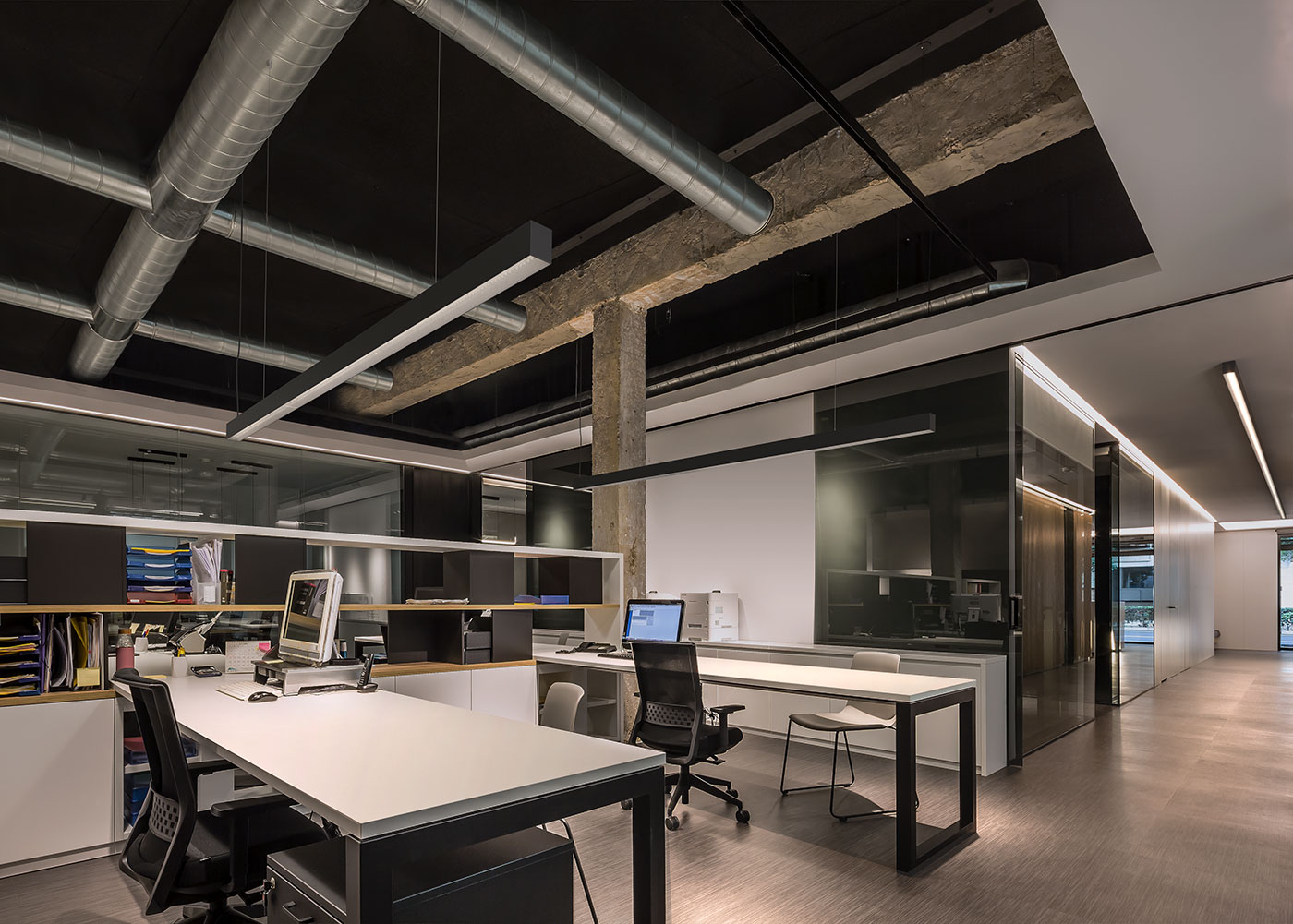 Slider Pendel Anbau Decke Ip54 Buero Arbeitsplatz