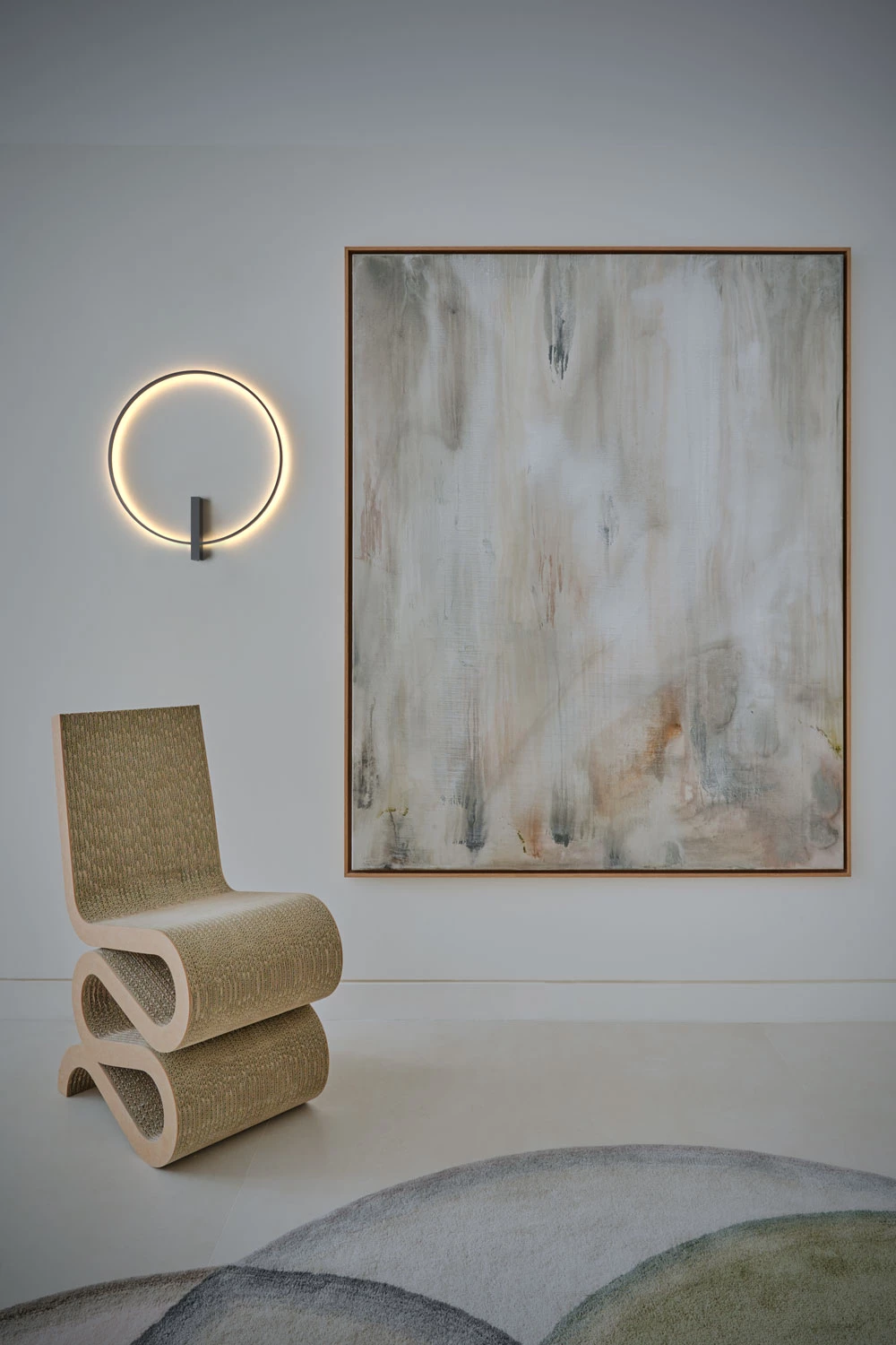 Pl Spring25 Just Black Halo Runde Dekorative Wandleuchte