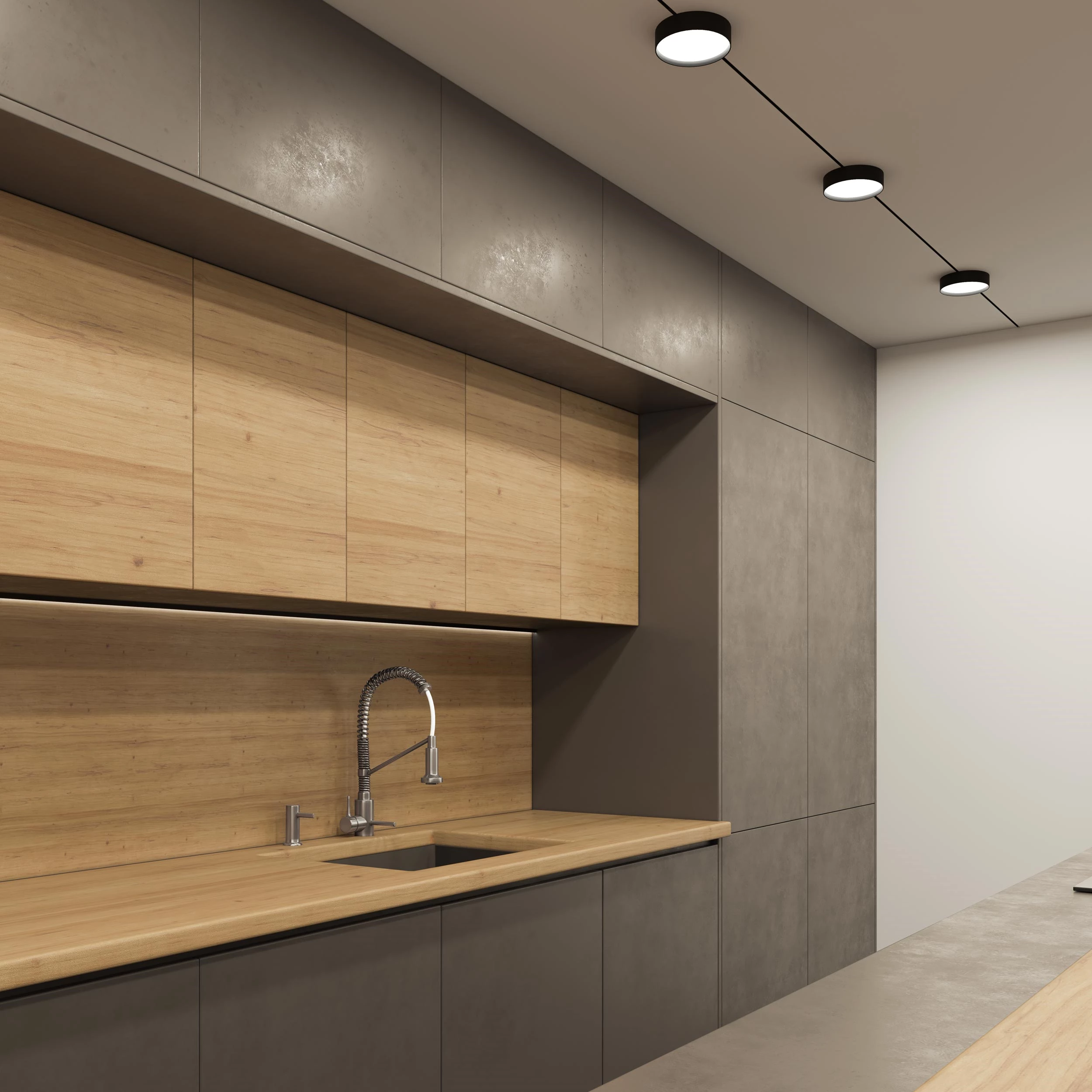 Just Black Beleuchtung Kueche Minimalistisches Led Schienensystem Profilsystem