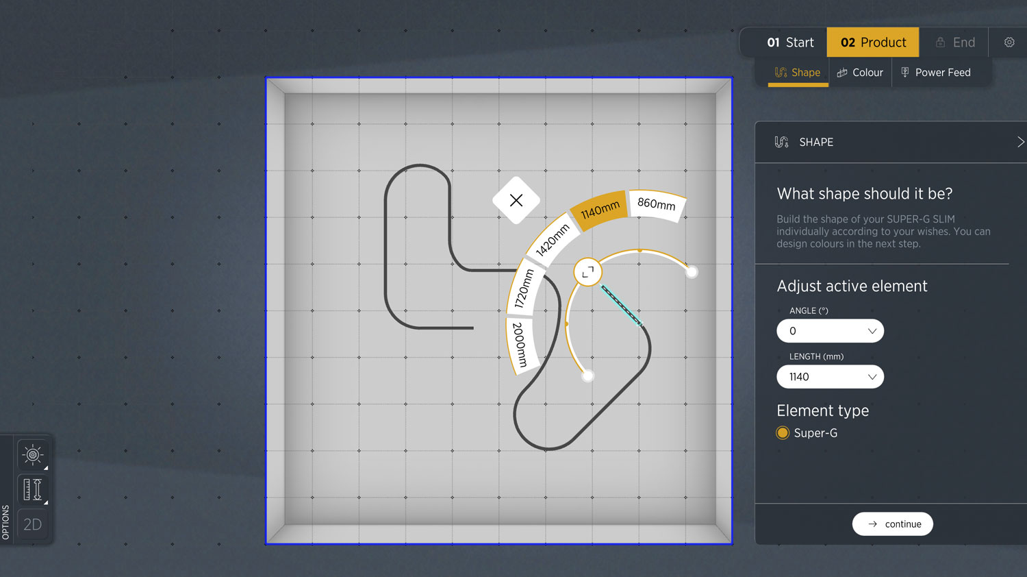 Configuration Profile System With Curves