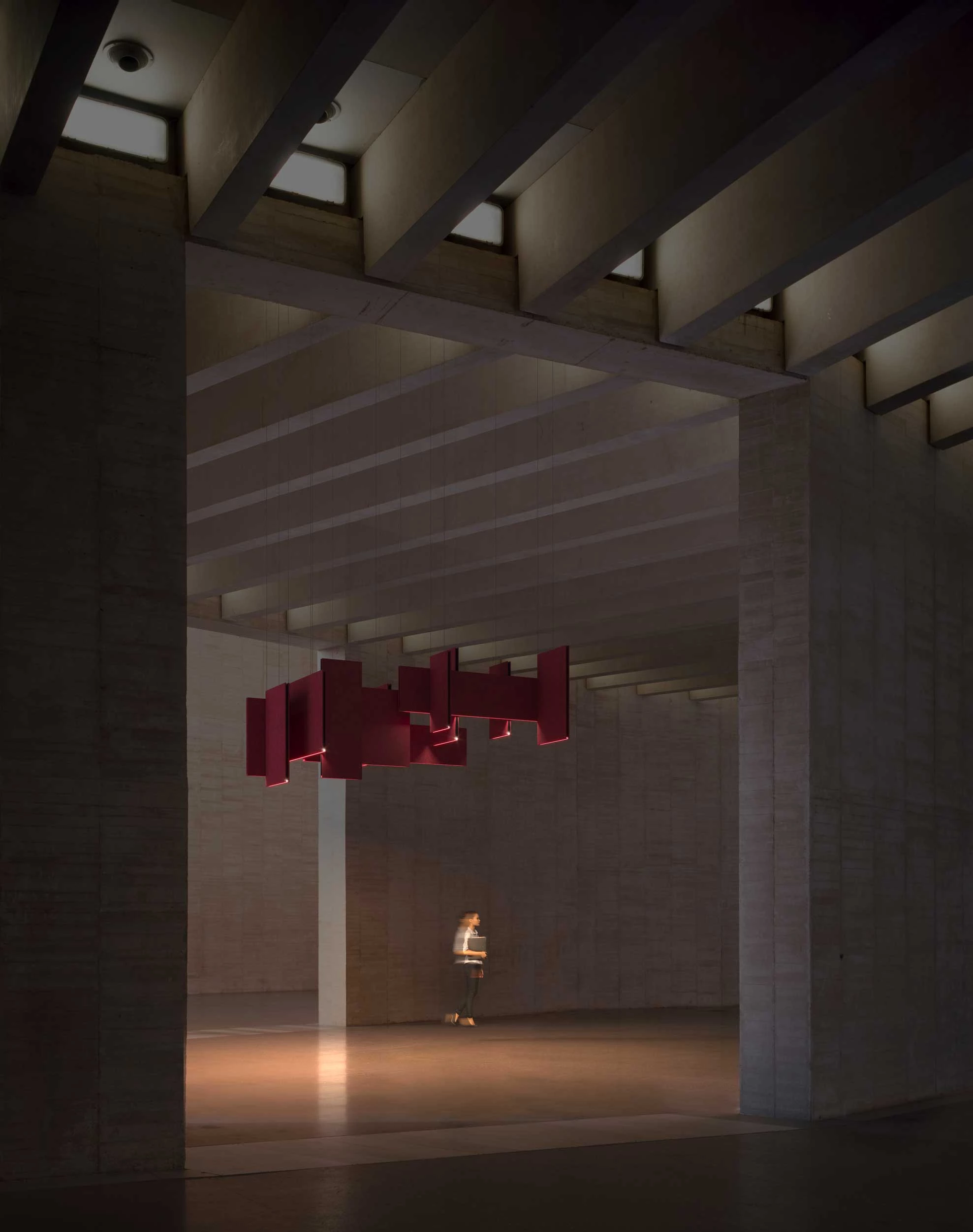 Lullaby Akustik Paneel Leuchte Große Raume Museum Marc Sadler