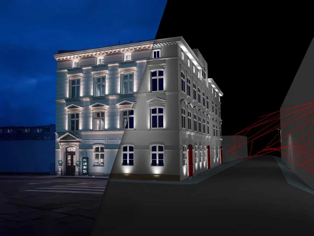 Relux Visualisierung Gebaueude Aussen