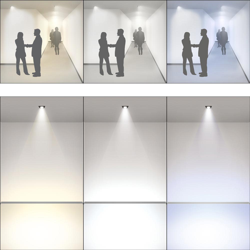 Tunable White LED luminaires for flexible lighting scenes in classrooms