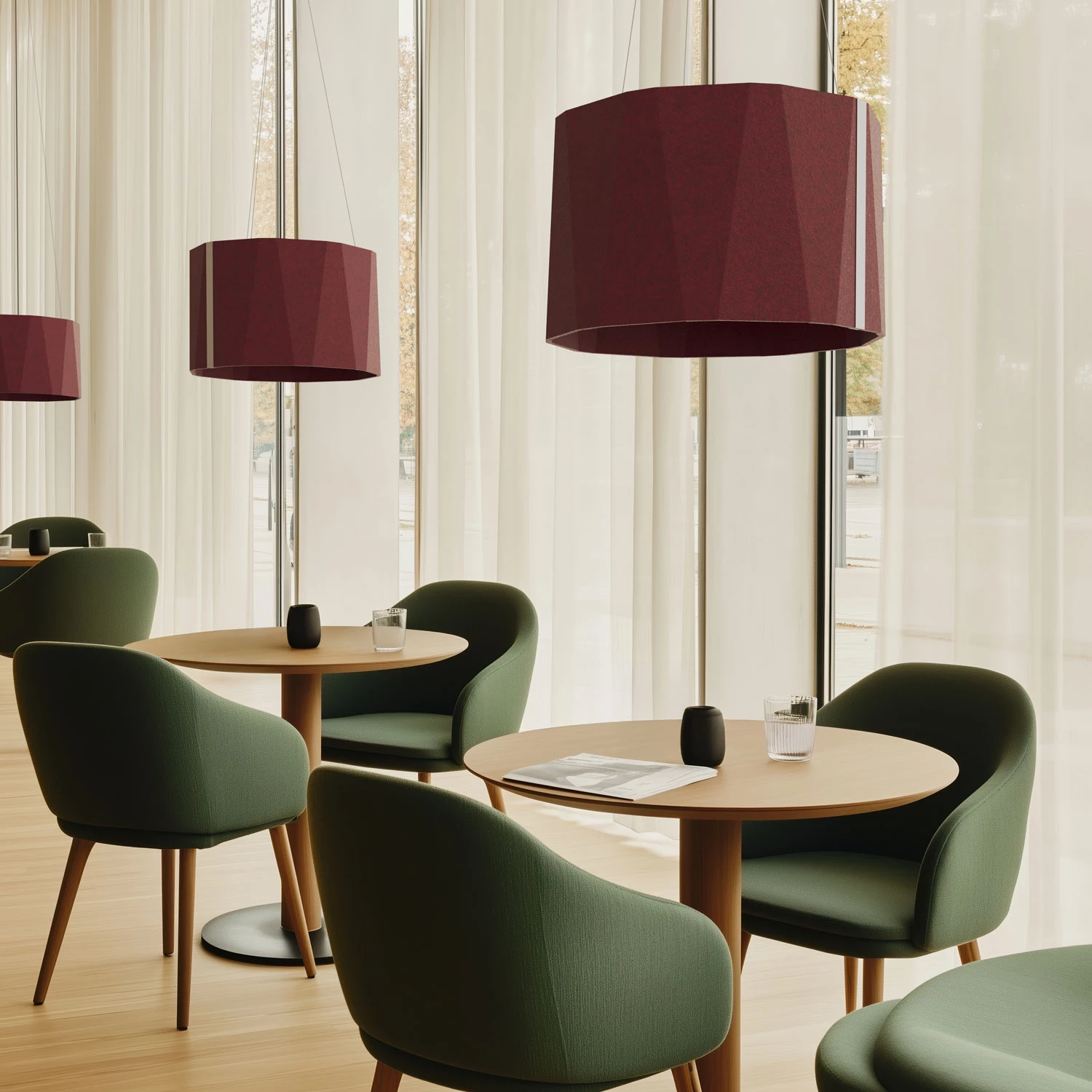 Akustik Leuchte Cafe Bessere Raumakustik